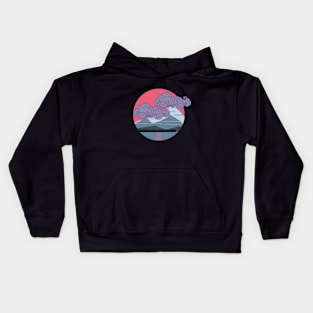 Clouds Over the Mountains Kids Hoodie